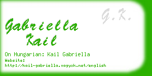 gabriella kail business card